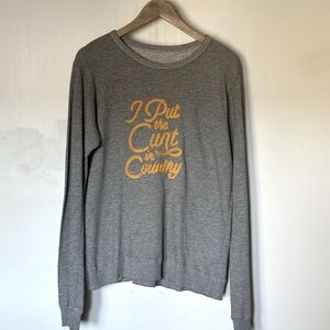 Super soft custom Chainstitched sweatshirt.